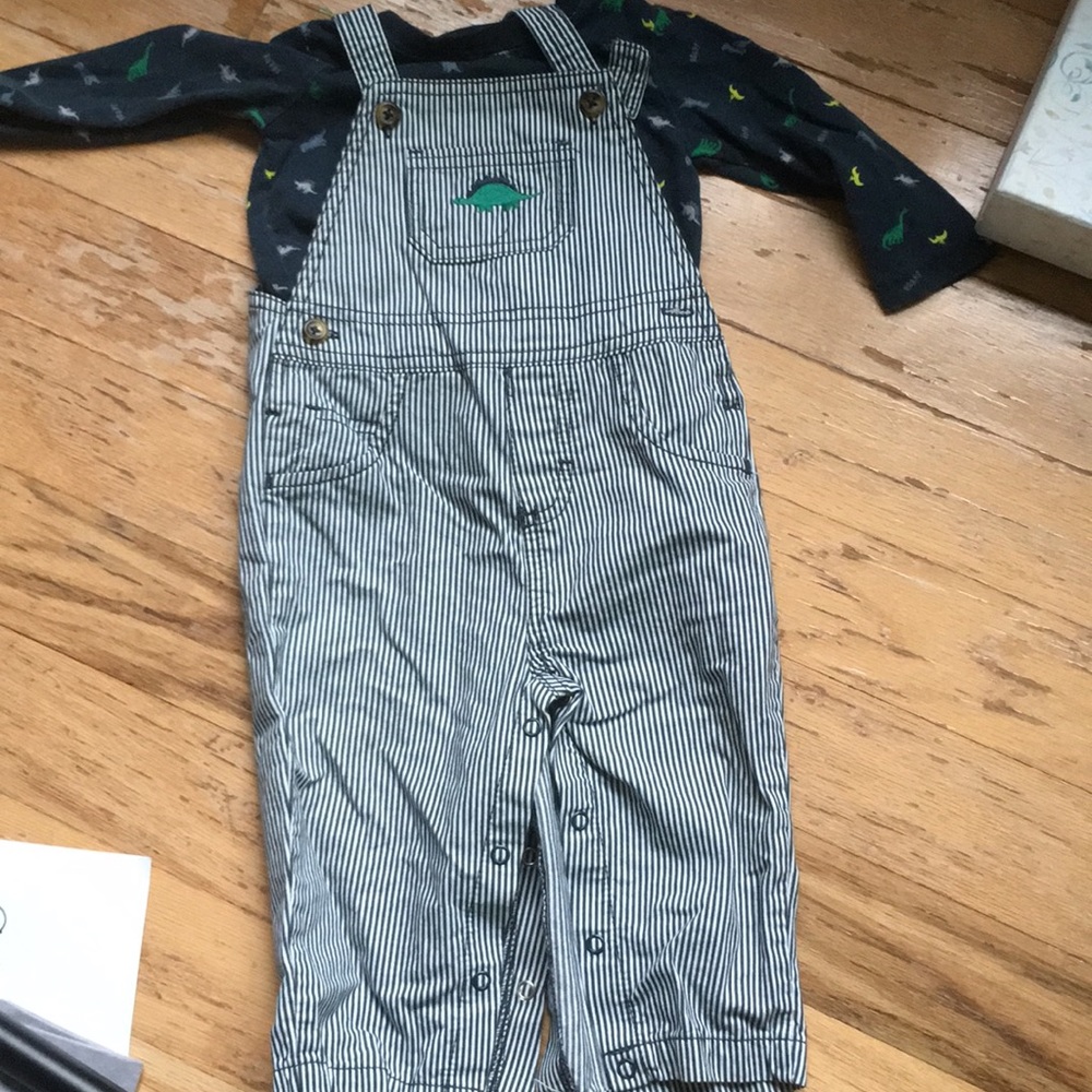 5/$8 Dino overalls